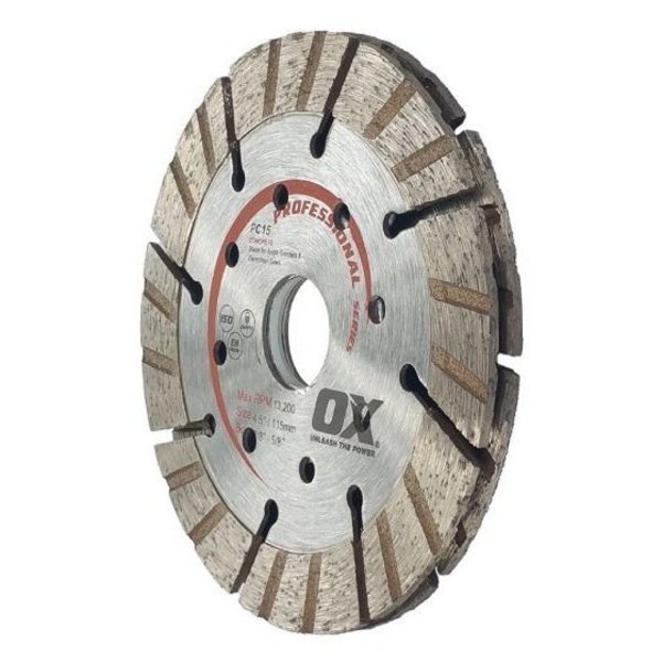 Ox Tools Pro 4.5" PC15 Sandwich Tuck Point Blade, 5/8"-7/8" Bore OX-PCTP-4.5